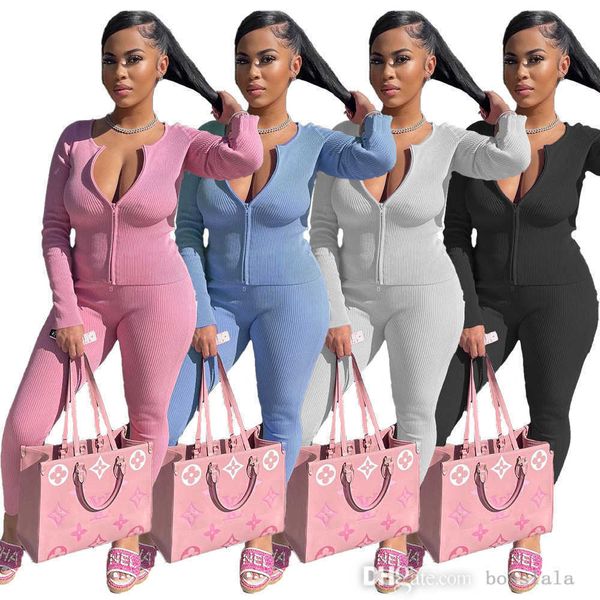 women spring tracksuits designer pit bar zipper round neck cardigan pants set long sleeve two piece jogger sets, Gray
women spring tracksuits designer pit bar zipper round neck cardigan pants set long sleeve two piece jogger sets, Gray