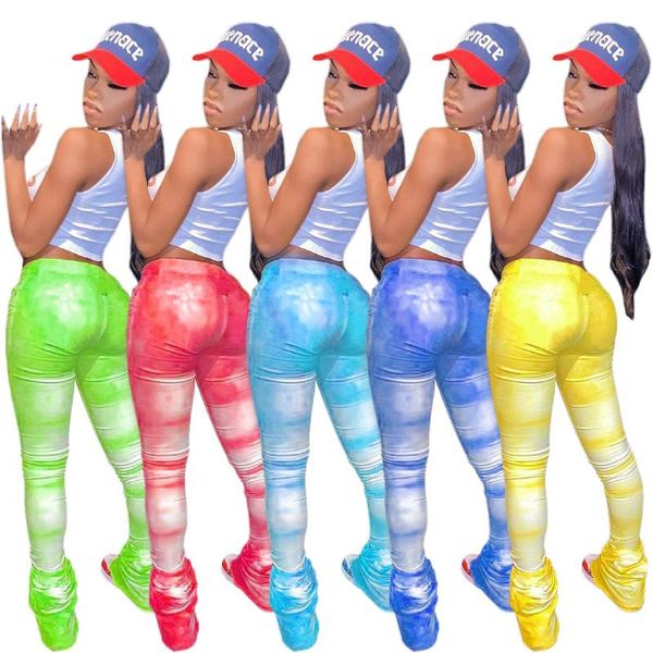 high waisted personalized tie dye printed stretch casual pleated flared pants sweat women women's leggings, Black
high waisted personalized tie dye printed stretch casual pleated flared pants sweat women women's leggings, Black