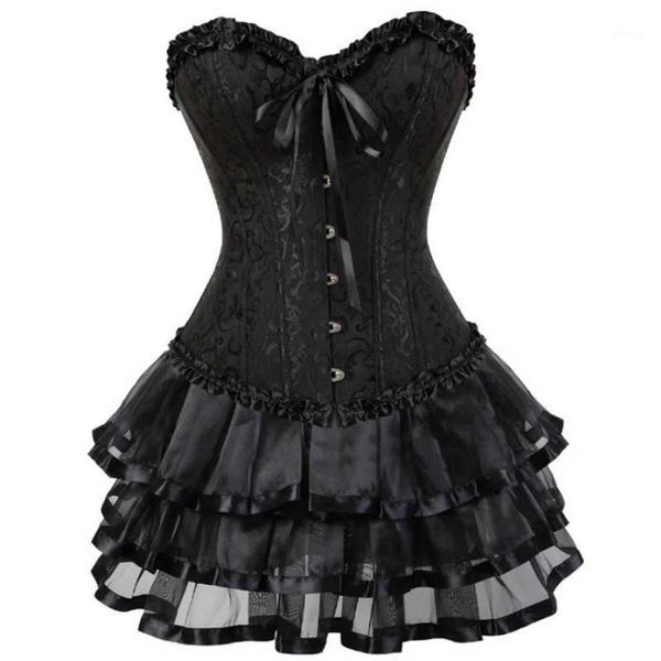 overbust corsets women floral lace up corset bustier dress burlesque mini skirt set tutu corselet plus size bustiers &, Black;white
overbust corsets women floral lace up corset bustier dress burlesque mini skirt set tutu corselet plus size bustiers &, Black;white