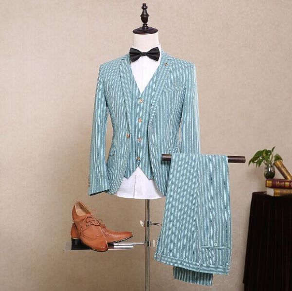 men's suits & blazers fad latest coat pant designs light blue pattern men suit slim fit 3 piece tuxedo custom groom prom blazer terno m, White;black
men's suits & blazers fad latest coat pant designs light blue pattern men suit slim fit 3 piece tuxedo custom groom prom blazer terno m, White;black