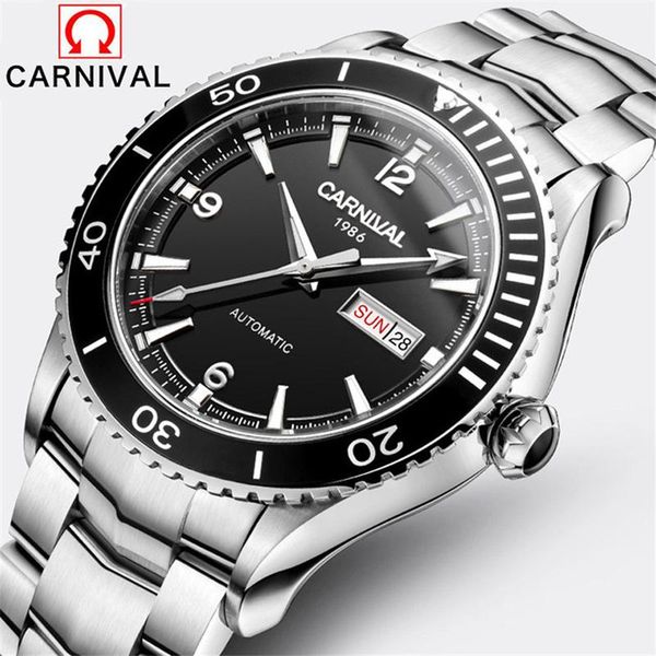 wristwatches carnival fashion men's business sapphire mirror luminous pointer calendar display automatic mechanical watches reloj hombr, Slivery;brown
wristwatches carnival fashion men's business sapphire mirror luminous pointer calendar display automatic mechanical watches reloj hombr, Slivery;brown