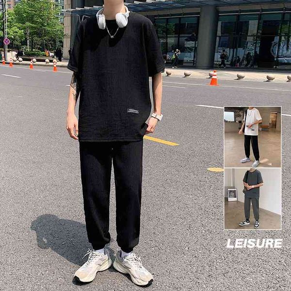 fashion brand short sleeve t-shirt suit 2021 summer new trend versatile ice men's sports and leisure two pieces, Gray
fashion brand short sleeve t-shirt suit 2021 summer new trend versatile ice men's sports and leisure two pieces, Gray