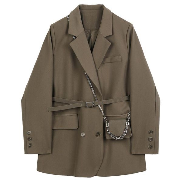 women's suits & blazers liscn spring autumn 2021 women brown pocket big size blazer lapel long sleeve loose fit jacket fashion tide, White;black
women's suits & blazers liscn spring autumn 2021 women brown pocket big size blazer lapel long sleeve loose fit jacket fashion tide, White;black