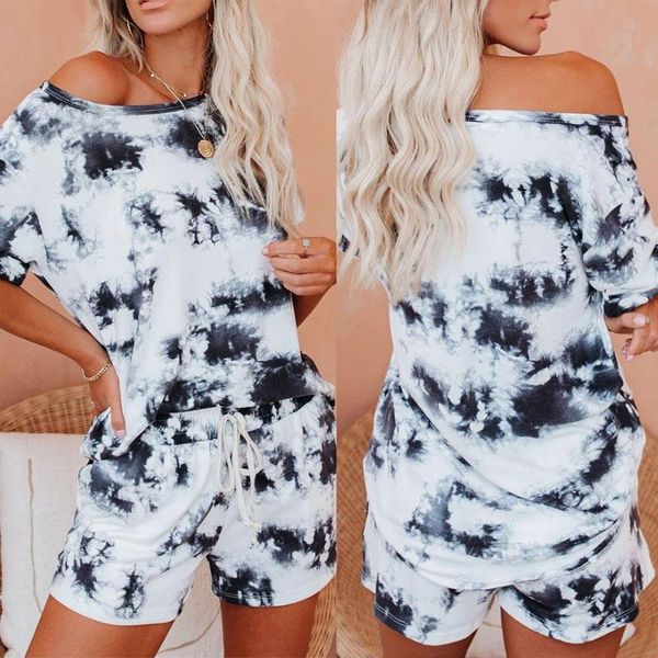 women's tracksuits women leisure summer tie-dye printed two-piece round neck casual loose shorts tracksuit, Gray
women's tracksuits women leisure summer tie-dye printed two-piece round neck casual loose shorts tracksuit, Gray