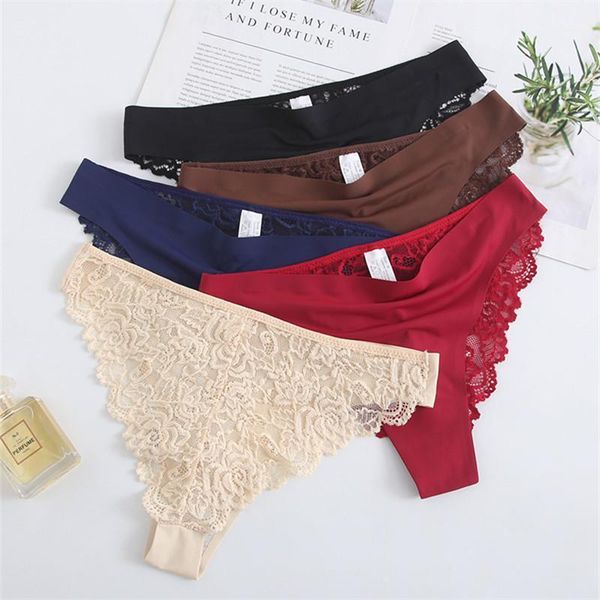 women's panties 3pcs g-string lace briefs for women thong ladies ice silk underwear female fashion soft lingerie, Black;pink
women's panties 3pcs g-string lace briefs for women thong ladies ice silk underwear female fashion soft lingerie, Black;pink