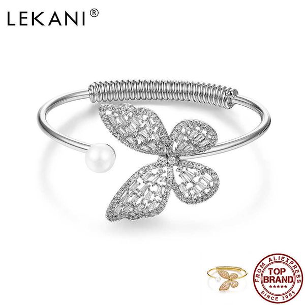 lekani copper bangle for women butterfly pearl romantic open bangle two color popular girl jewelry give girlfriend gift q0720, Black
lekani copper bangle for women butterfly pearl romantic open bangle two color popular girl jewelry give girlfriend gift q0720, Black