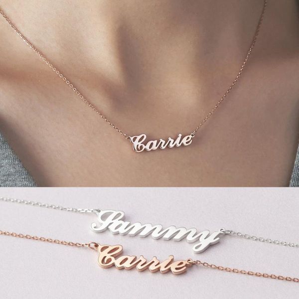 pendant necklaces personalized any english font custom name for women men gold silver color stainless steel long chain necklace
pendant necklaces personalized any english font custom name for women men gold silver color stainless steel long chain necklace