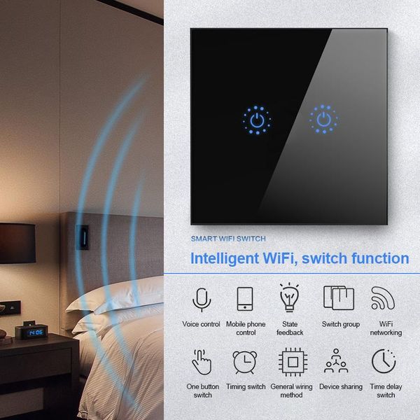 smart home control tuya switch wall wifi standard 100v-250v intelligent mobile remote waterproof glass for life
smart home control tuya switch wall wifi standard 100v-250v intelligent mobile remote waterproof glass for life