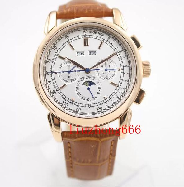super complication timepiece 5270g automatic mens watch moon phase complicated silver dial perpetual calendar watches black leather, Slivery;brown
super complication timepiece 5270g automatic mens watch moon phase complicated silver dial perpetual calendar watches black leather, Slivery;brown