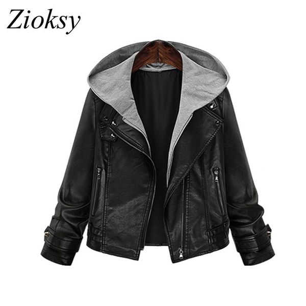 women's jackets 2021 women pu leather jacket autumn winter hooded oversized bomber long sleeve fashion short coat blouson femme, Black;brown
women's jackets 2021 women pu leather jacket autumn winter hooded oversized bomber long sleeve fashion short coat blouson femme, Black;brown
