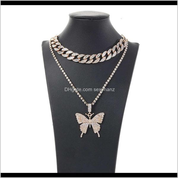 pendant necklaces & pendants jewelry drop delivery 2021 exaggerated micro inlaid diamond geometric womens suit cuba chain big butterfly neck, Silver
pendant necklaces & pendants jewelry drop delivery 2021 exaggerated micro inlaid diamond geometric womens suit cuba chain big butterfly neck, Silver