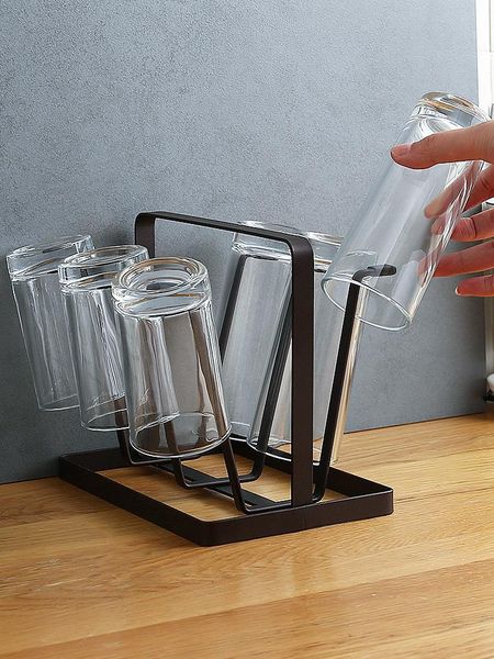 hooks & rails glass cup rack drain holder creative household tray storage upside down
hooks & rails glass cup rack drain holder creative household tray storage upside down