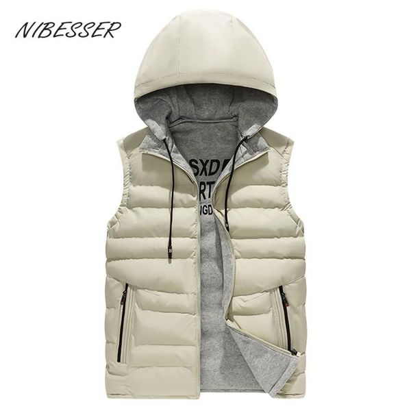 men's down & parkas nibesser 2021 jacket men's autumn winter cotton-padded hood vest reversible wear waistcoat thick warm sleeveles, Black
men's down & parkas nibesser 2021 jacket men's autumn winter cotton-padded hood vest reversible wear waistcoat thick warm sleeveles, Black