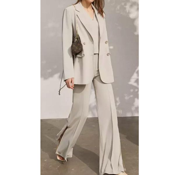 customize women suits pant suit 2 piece sets blazer jacket & zipper trousers for set feminino autumn office work wear women's two pants, White
customize women suits pant suit 2 piece sets blazer jacket & zipper trousers for set feminino autumn office work wear women's two pants, White