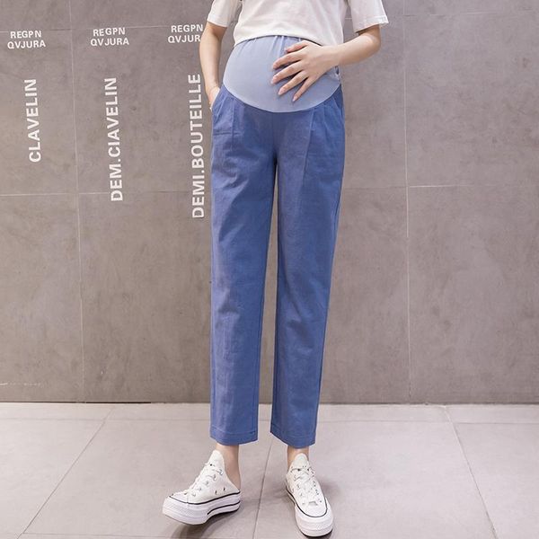 maternity bottoms 18085# pants summer casual loose comfy belly support elastic waist trousers, White
maternity bottoms 18085# pants summer casual loose comfy belly support elastic waist trousers, White