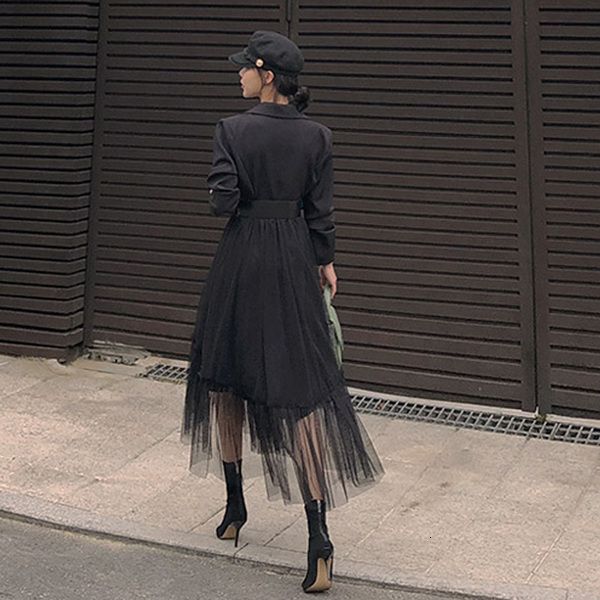 casual dresses spring autumn mesh patchwork women notched neck elegant long swing vestido belt robe femme ddxu, Black;gray
casual dresses spring autumn mesh patchwork women notched neck elegant long swing vestido belt robe femme ddxu, Black;gray