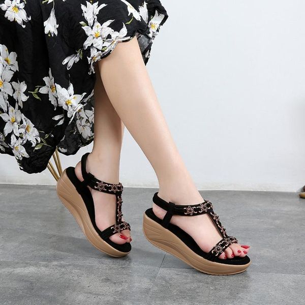dress shoes bohemia women ladies crystal wedges sandals beach flops flip casual, Black
dress shoes bohemia women ladies crystal wedges sandals beach flops flip casual, Black