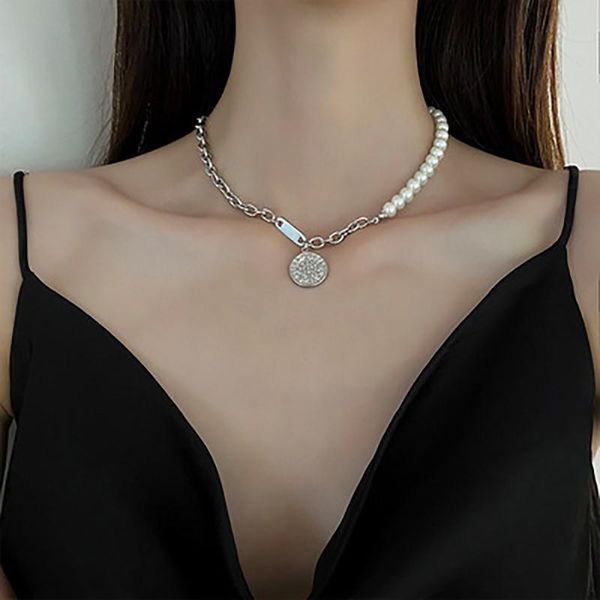 chains giolshon cold wind personality round brand necklace female ins pearl sweater chain wild stitching clavicle, Silver
chains giolshon cold wind personality round brand necklace female ins pearl sweater chain wild stitching clavicle, Silver