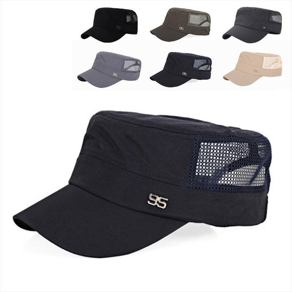 adjustable outdoor sun hats baseball cap casual flat mesh hat for men, Blue;gray
adjustable outdoor sun hats baseball cap casual flat mesh hat for men, Blue;gray