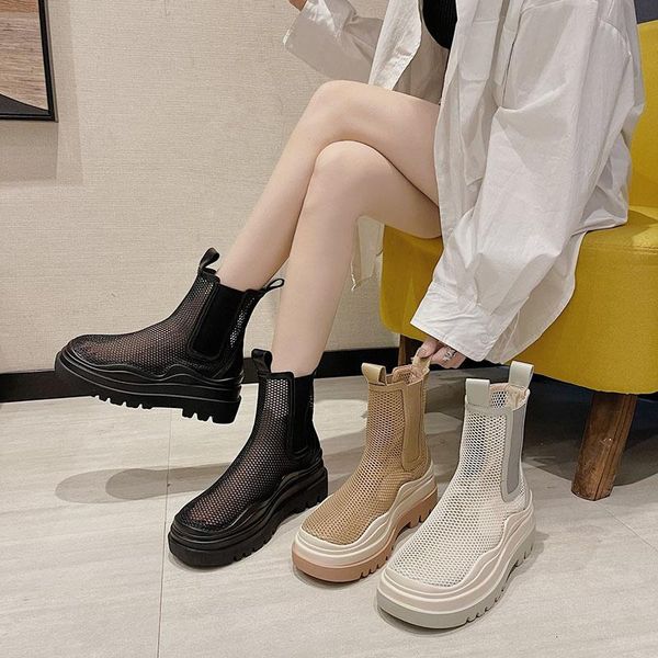 sandals women's boots platform shoes 2021 fashion ankle hollow mesh thick-soled pu summer for women, Black
sandals women's boots platform shoes 2021 fashion ankle hollow mesh thick-soled pu summer for women, Black