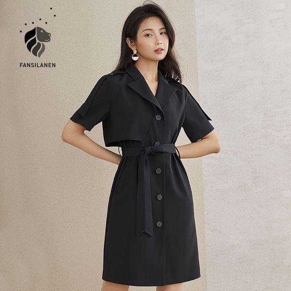 fansilanen elegant office midi black blazer dress women short sleeve bandage green casual dress spring summer female dress, Black;gray
fansilanen elegant office midi black blazer dress women short sleeve bandage green casual dress spring summer female dress, Black;gray