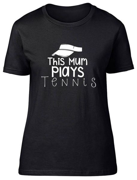 this mum plays tennis fitted womens ladies t shirt men's t-shirts, White;black
this mum plays tennis fitted womens ladies t shirt men's t-shirts, White;black