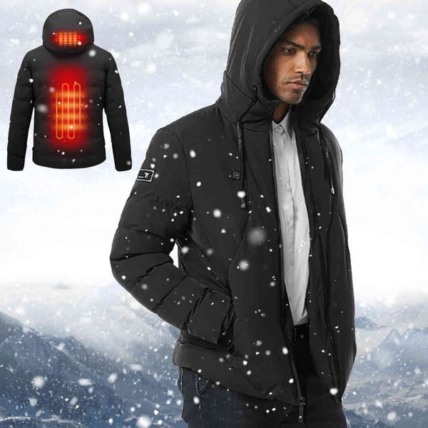 new winter men heated jacket usb charging electric hoodie warm thermal heating rechargeable thick outwear outdoor coat, Black
new winter men heated jacket usb charging electric hoodie warm thermal heating rechargeable thick outwear outdoor coat, Black