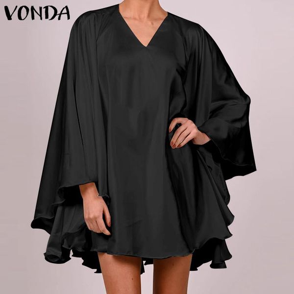 casual dresses spring short dress vonda 2021 v neck long sleeve bohemian vestidos women loose beach sundress femme mini solid robe, Black;gray
casual dresses spring short dress vonda 2021 v neck long sleeve bohemian vestidos women loose beach sundress femme mini solid robe, Black;gray