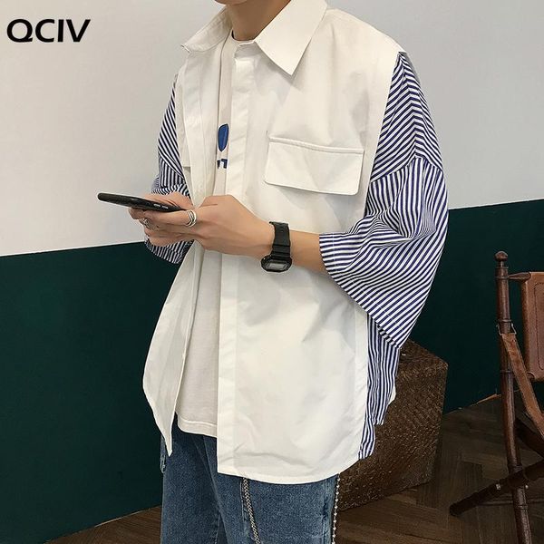 men's casual shirts summer youth stripe printing split joint black color shirt hip hop style loose fashion trend white size -xl, White;black
men's casual shirts summer youth stripe printing split joint black color shirt hip hop style loose fashion trend white size -xl, White;black