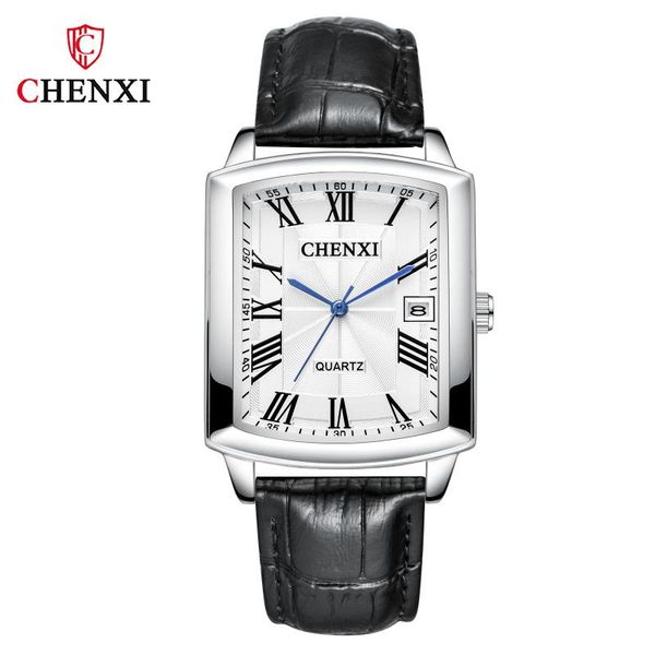 wristwatches chenxi brand casual couple watch calendar quartz square belt men's ladies, Slivery;brown
wristwatches chenxi brand casual couple watch calendar quartz square belt men's ladies, Slivery;brown