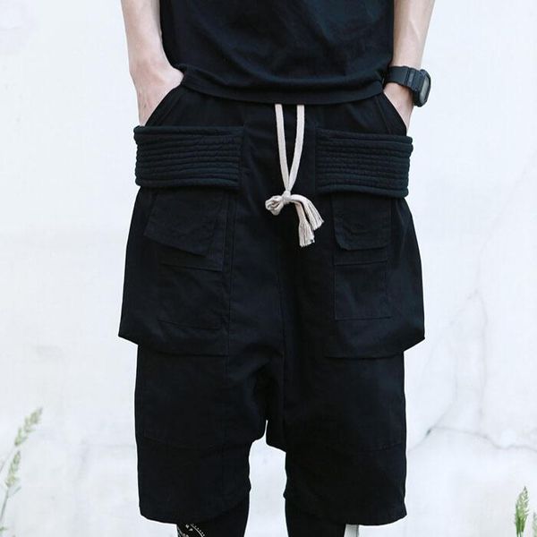 men's shorts summer casual pants low crotch cross whine goods multi pocket shift dark, White;black
men's shorts summer casual pants low crotch cross whine goods multi pocket shift dark, White;black