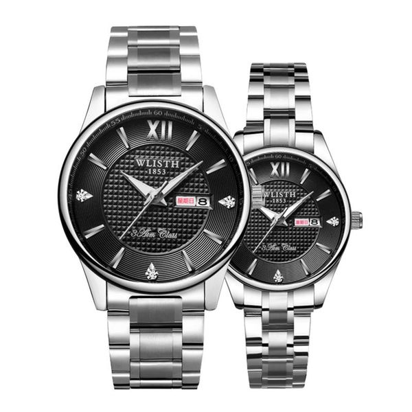 wristwatches stylish couple watch multifunctional quartz wrist business casual dress luminous stainless steel strap, Slivery;brown
wristwatches stylish couple watch multifunctional quartz wrist business casual dress luminous stainless steel strap, Slivery;brown