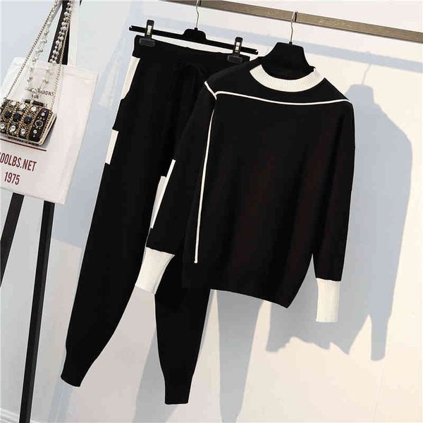 women's two piece pants winter women knitted 2 set long sleeve o neck sportwear pullover sweater and pocket pant suit 2 pcs outfits plu, White
women's two piece pants winter women knitted 2 set long sleeve o neck sportwear pullover sweater and pocket pant suit 2 pcs outfits plu, White