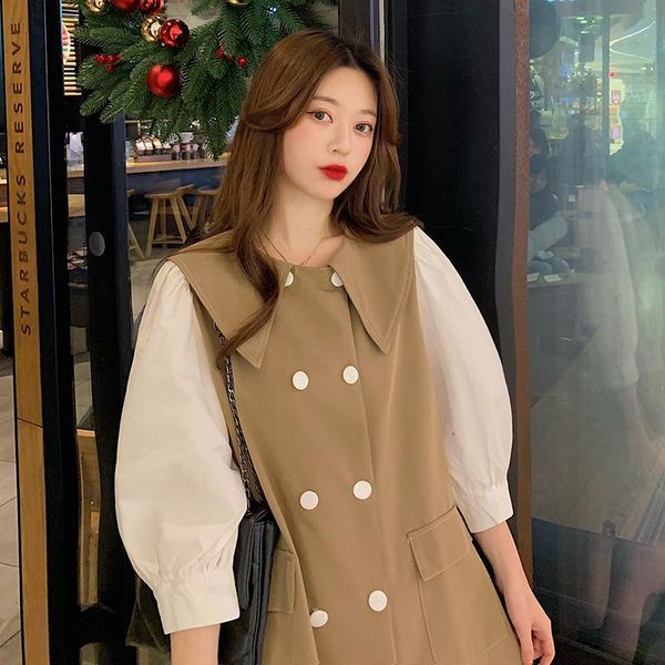 maternity dresses 2021 spring dress ba turn-down collar double-breasted khaki pregnant woman shirts white half sleeve patchwork vestidos
maternity dresses 2021 spring dress ba turn-down collar double-breasted khaki pregnant woman shirts white half sleeve patchwork vestidos