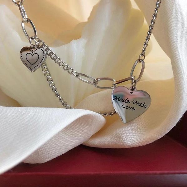 pendant necklaces u-magical minimalist asymmetry love heart necklace for women gothic letter mix chunky chain metallic jewellery, Silver
pendant necklaces u-magical minimalist asymmetry love heart necklace for women gothic letter mix chunky chain metallic jewellery, Silver