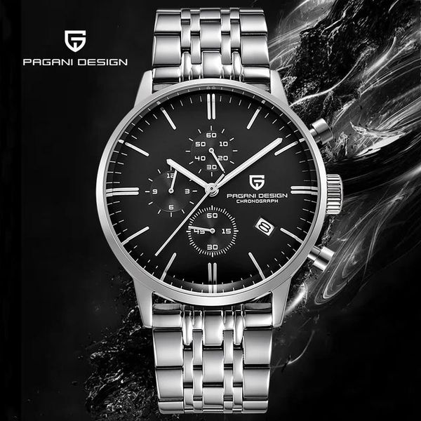 wristwatches pagani design men's quartz watch fashion stainless steel strap chronograph waterproof, Slivery;brown
wristwatches pagani design men's quartz watch fashion stainless steel strap chronograph waterproof, Slivery;brown