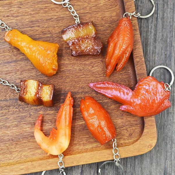 keychains simulation food keychain pork belly braised ornaments creative silicone turkey chicken wings key ring male and fem, Silver
keychains simulation food keychain pork belly braised ornaments creative silicone turkey chicken wings key ring male and fem, Silver