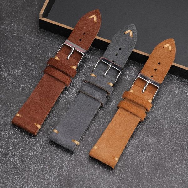 watch bands hand-made suede watchband 18 19 20 21 22 23mm ultra-thin antique bracelet,frosted calfskin soft bracelet, Black;brown
watch bands hand-made suede watchband 18 19 20 21 22 23mm ultra-thin antique bracelet,frosted calfskin soft bracelet, Black;brown