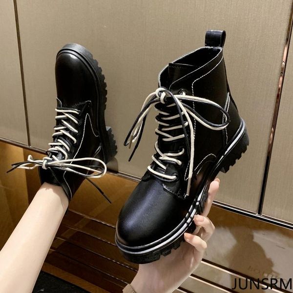 boots 2021 woman patent leather platform lace up comfortable autumn round head fashion black motorcycle ankle botas mujer
boots 2021 woman patent leather platform lace up comfortable autumn round head fashion black motorcycle ankle botas mujer