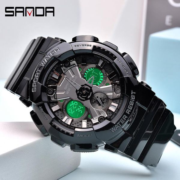 wristwatches sanda women men watch sports dual display 50m waterproof wrist for male female clock relogio feminino 2021, Slivery;brown
wristwatches sanda women men watch sports dual display 50m waterproof wrist for male female clock relogio feminino 2021, Slivery;brown