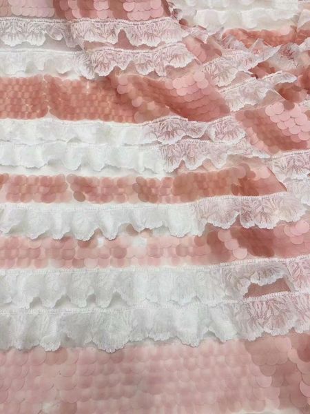 ribbon african big sequins lace fabric 2021 mint french net embroidery tulle velvet fabrics for nigerian party dress, Pink;blue
ribbon african big sequins lace fabric 2021 mint french net embroidery tulle velvet fabrics for nigerian party dress, Pink;blue