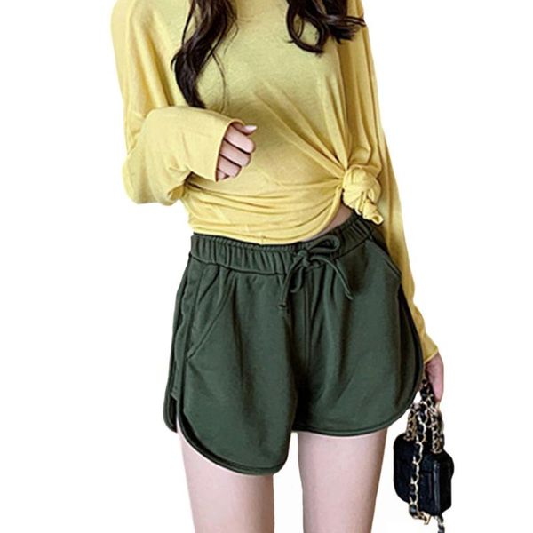 women's shorts drawstring fitness running casual women spring summer high waist elastic band solid working loose fashion daily shopping, White;black
women's shorts drawstring fitness running casual women spring summer high waist elastic band solid working loose fashion daily shopping, White;black