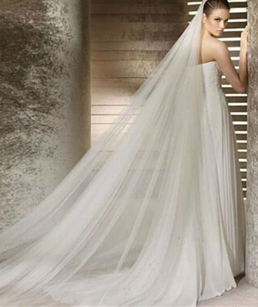 bridal veils wedding veil 2021 long 3 m one layer ivory/white soft tulle head women with comb accessories, Black
bridal veils wedding veil 2021 long 3 m one layer ivory/white soft tulle head women with comb accessories, Black