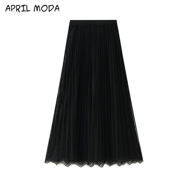 skirts 2021 spring summer vintage skirt womens elastic high waist tulle long pleated mesh tutu female jupe longue, Black
skirts 2021 spring summer vintage skirt womens elastic high waist tulle long pleated mesh tutu female jupe longue, Black