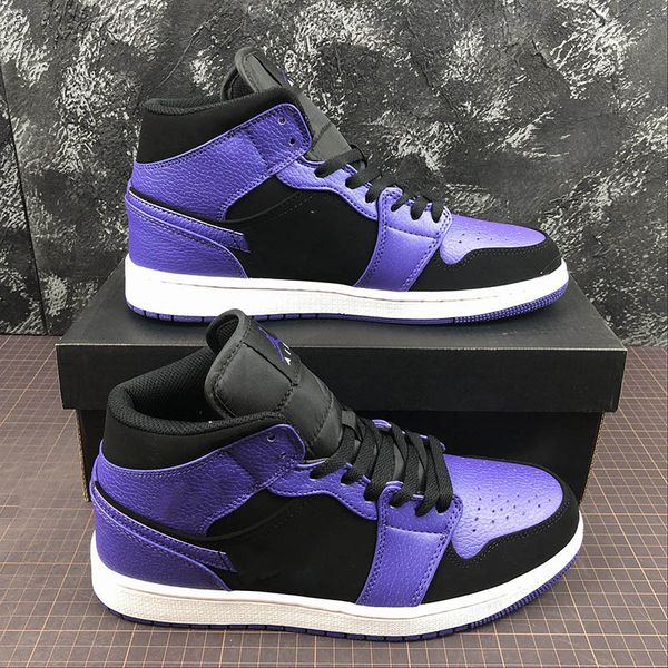 mid 1s dark concord mens basketball shoes black purple 1 i sports shoe trainers sneakers with box
mid 1s dark concord mens basketball shoes black purple 1 i sports shoe trainers sneakers with box