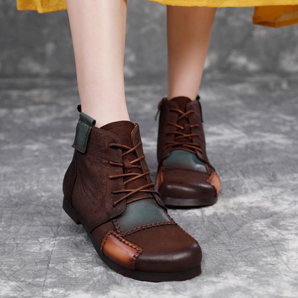 boots retro polished casual soft flats shoes woman western short autumn winter ankle motorcycle for genuine leather, Black
boots retro polished casual soft flats shoes woman western short autumn winter ankle motorcycle for genuine leather, Black