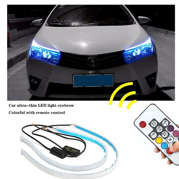 car headlights modified ultra-thin light guide strip colorful running water steering streamer rgb remote control atm
car headlights modified ultra-thin light guide strip colorful running water steering streamer rgb remote control atm