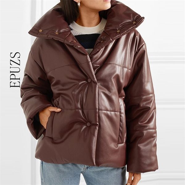 winter coat women tick wram pu leather parkas streetwear punk black korean winter s 210521
winter coat women tick wram pu leather parkas streetwear punk black korean winter s 210521
