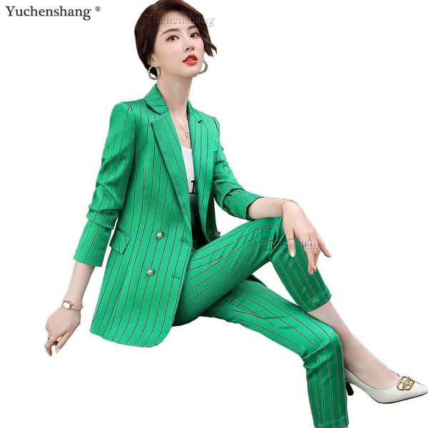 women's suits & blazers green purple pink 2 piece set stripe double breasted pant suit women fashion work blazer s-5xl jacket a, White;black
women's suits & blazers green purple pink 2 piece set stripe double breasted pant suit women fashion work blazer s-5xl jacket a, White;black