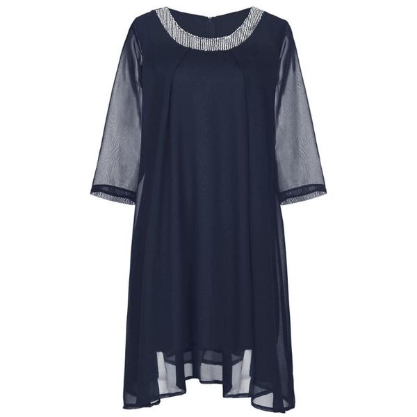 women 3/4 sleeve sequin embellished chiffon dress plus size dresses for 4xl 5xl 6xl sukienka ladies long tunic casual, Black;gray
women 3/4 sleeve sequin embellished chiffon dress plus size dresses for 4xl 5xl 6xl sukienka ladies long tunic casual, Black;gray